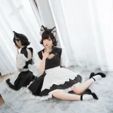 面饼仙儿《开胸女仆》主题写真：17张全套美图