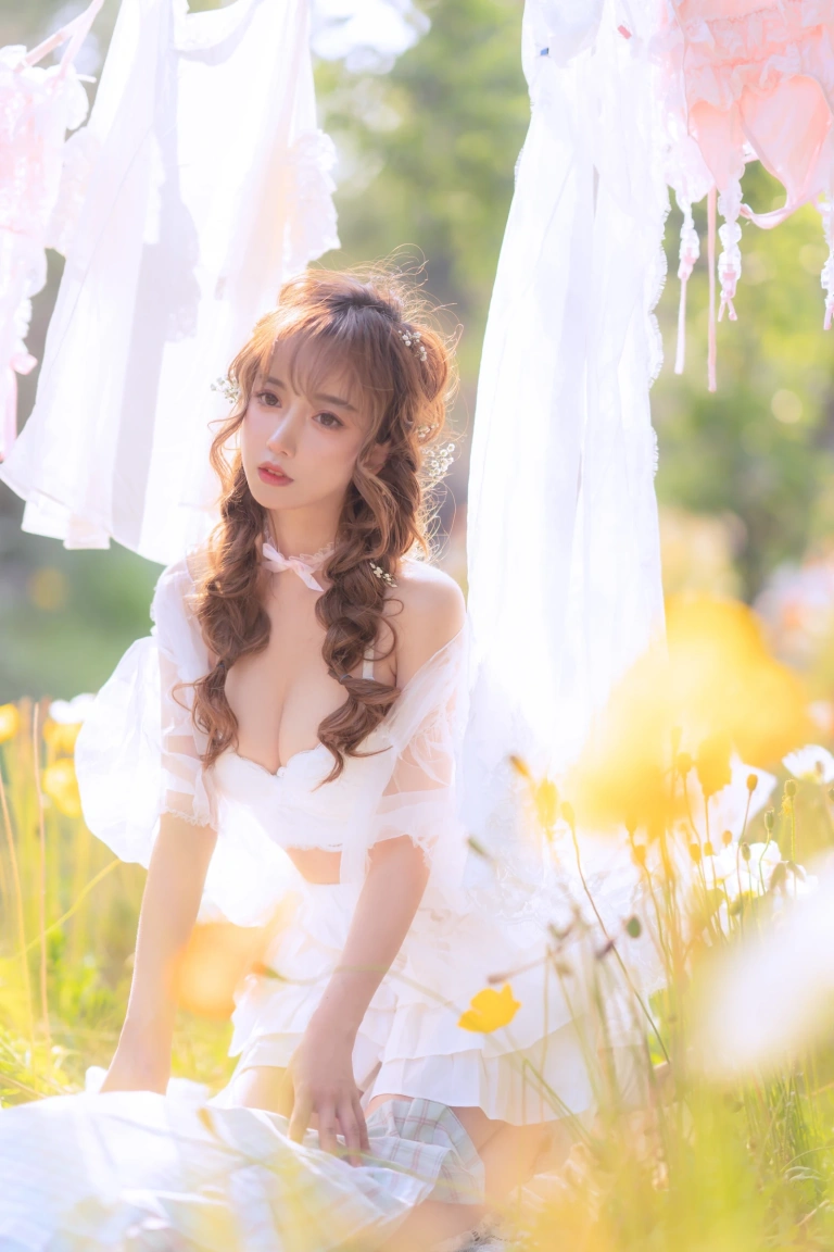 过期米线线喵《夏日限定 晒衣服》主题写真：41张全套美图