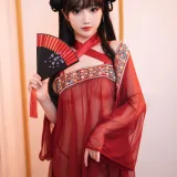 面饼仙儿《情趣古风》主题写真：14张全套美图