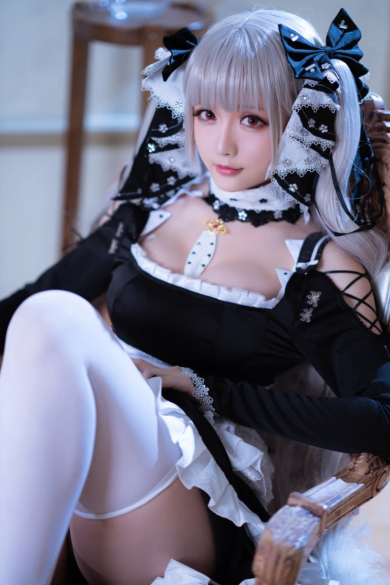 星之迟迟《《R-Maid》 可畏》主题写真：35张全套美图