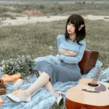 蠢沫沫《吉他妹妹》主题写真：50张全套美图