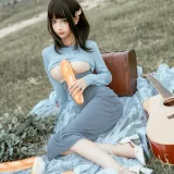 蠢沫沫《吉他妹妹》主题写真：50张全套美图