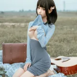 蠢沫沫《吉他妹妹》主题写真：50张全套美图