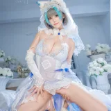 蜜汁猫裘《柴郡花嫁》主题写真：125张全套美图，含2个视频