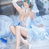 蜜汁猫裘《柴郡花嫁》主题写真：125张全套美图，含2个视频