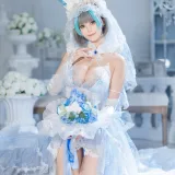 蜜汁猫裘《柴郡花嫁》主题写真：125张全套美图，含2个视频