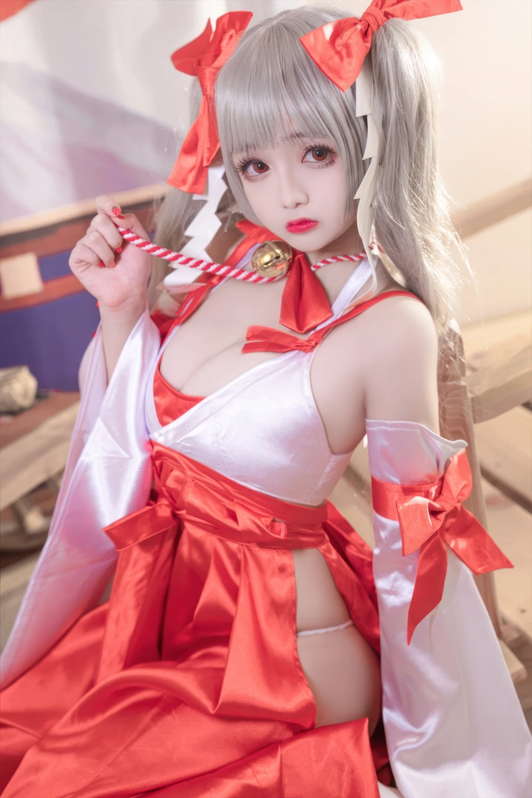 日奈娇(椎名莜)《碧蓝航线 可畏巫女》主题写真：41张全套美图