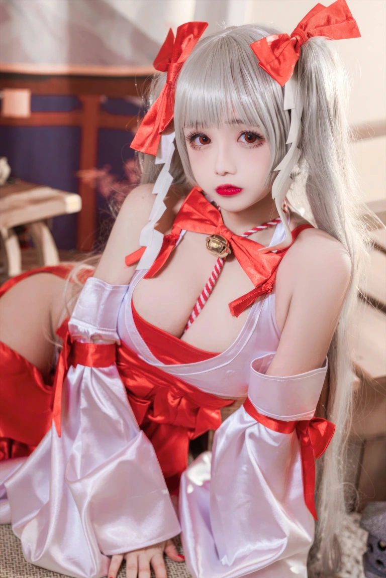 日奈娇(椎名莜)《碧蓝航线 可畏巫女》主题写真：41张全套美图
