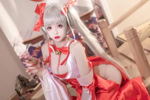 日奈娇(椎名莜)《碧蓝航线 可畏巫女》主题写真：41张全套美图