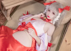 日奈娇(椎名莜)《碧蓝航线 可畏巫女》主题写真：41张全套美图