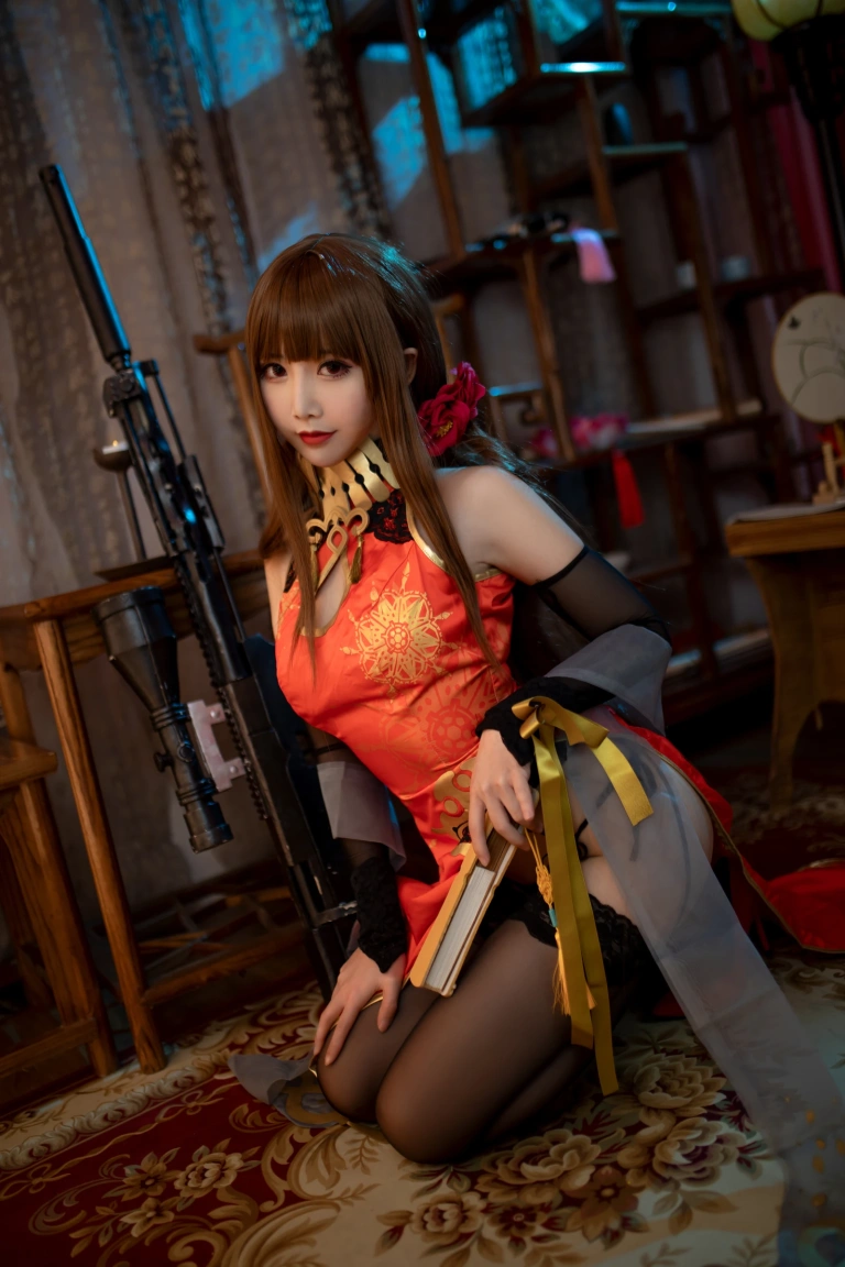 面饼仙儿《DSR50 红牡丹》主题写真：34张全套美图