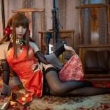 面饼仙儿《DSR50 红牡丹》主题写真：34张全套美图