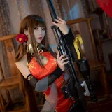面饼仙儿《DSR50 红牡丹》主题写真：34张全套美图