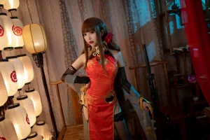 面饼仙儿《DSR50 红牡丹》主题写真：34张全套美图