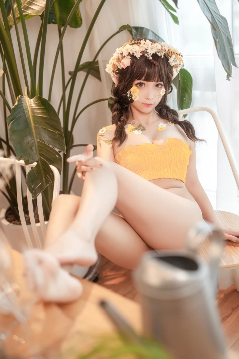 蠢沫沫《《尖耳国度》花精灵》主题写真：40张全套美图