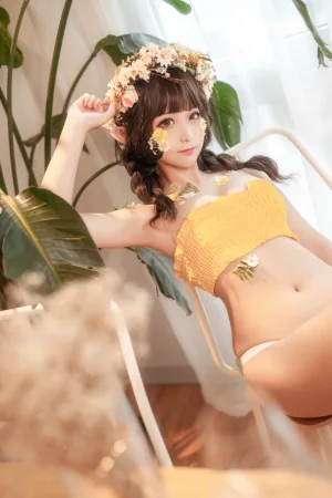 蠢沫沫《《尖耳国度》花精灵》主题写真：40张全套美图