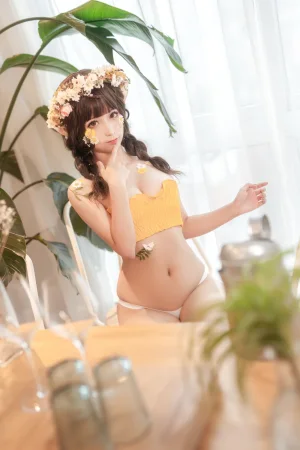 蠢沫沫《《尖耳国度》花精灵》主题写真：40张全套美图