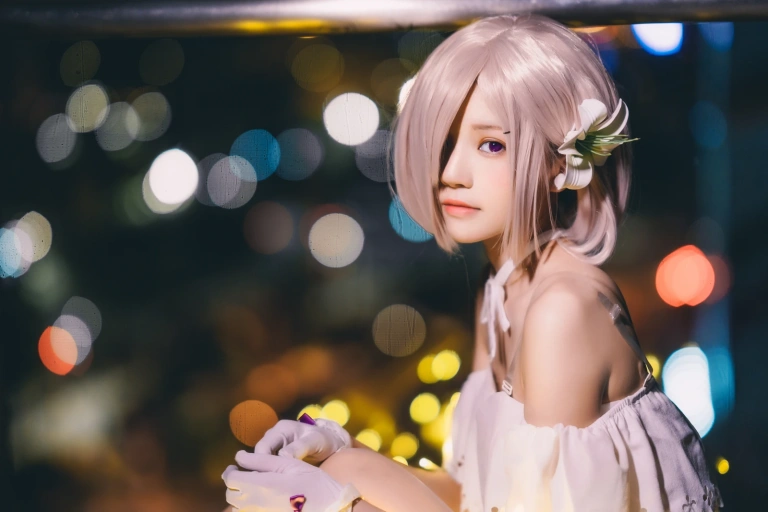 桜桃喵《玛修》主题写真：15张全套美图