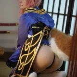 星之迟迟《《御主人様》 玉藻前忠犬蓄势待发》主题写真：25张全套美图