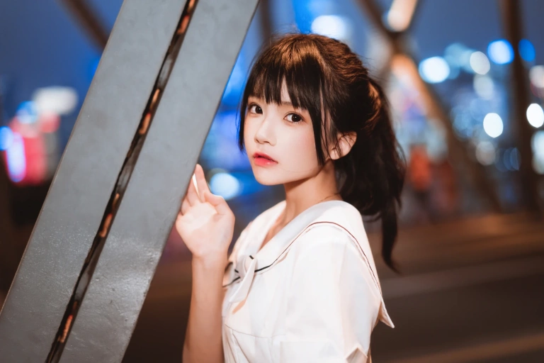 桜桃喵《离光》主题写真：12张全套美图
