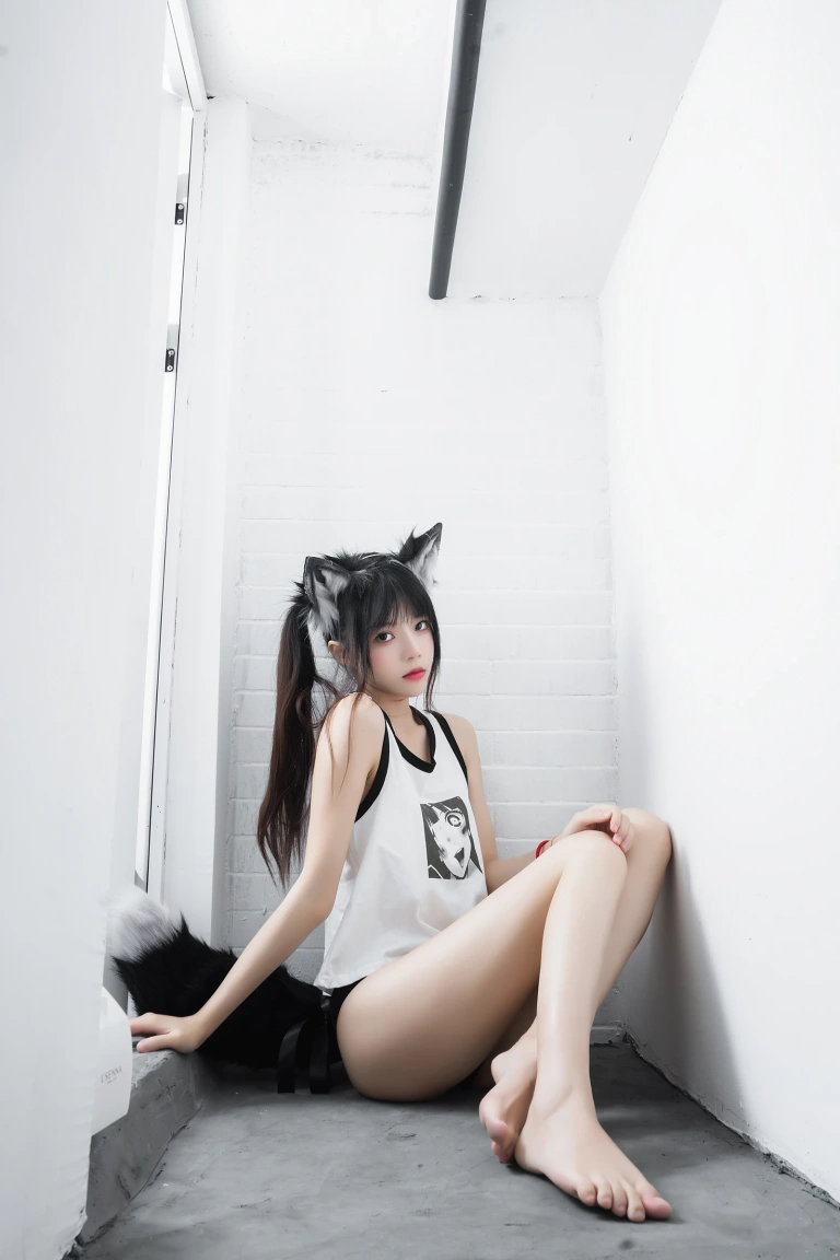 桜桃喵《狼崽崽》主题写真：60张全套美图