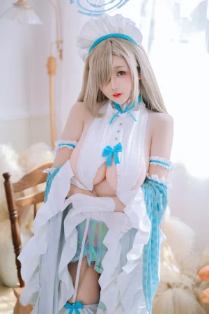 日奈娇(椎名莜)《明日奈女仆》主题写真：80张全套美图