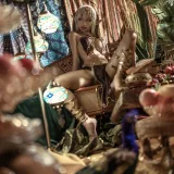 蠢沫沫《黑兽》主题写真：40张全套美图