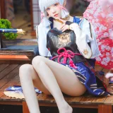 桜桃喵《神里绫华》主题写真：34张全套美图