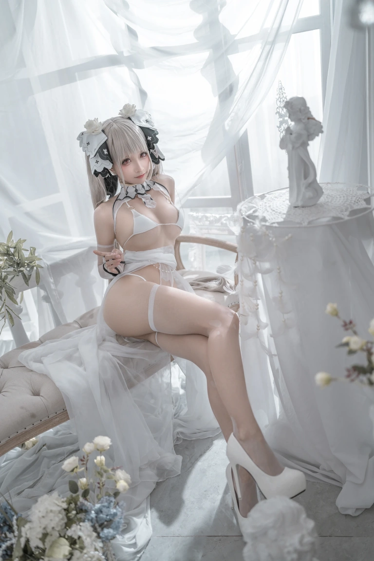 蠢沫沫《可畏 婚纱》主题写真：57张全套美图