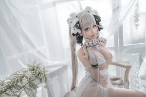 蠢沫沫《可畏 婚纱》主题写真：57张全套美图
