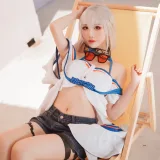 面饼仙儿《斯卡蒂泳装》主题写真：18张全套美图