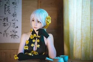 星之迟迟《《花鸟风月》 实体本赠送壁纸包》主题写真：26张全套美图