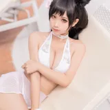 蠢沫沫《爱宕 犬 泳装》主题写真：37张全套美图