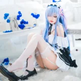 桜桃喵《长发蕾姆02》主题写真：44张全套美图