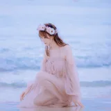 念雪《白桃汽水》主题写真：42张全套美图
