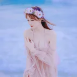念雪《白桃汽水》主题写真：42张全套美图