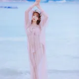 念雪《白桃汽水》主题写真：42张全套美图