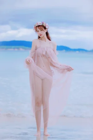 念雪《白桃汽水》主题写真：42张全套美图