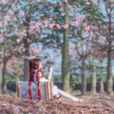 桜桃喵《花见巫女》主题写真：32张全套美图