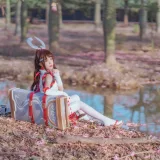 桜桃喵《花见巫女》主题写真：32张全套美图