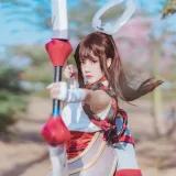 桜桃喵《花见巫女》主题写真：32张全套美图