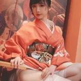 面饼仙儿《饼子和服内景》主题写真：37张全套美图