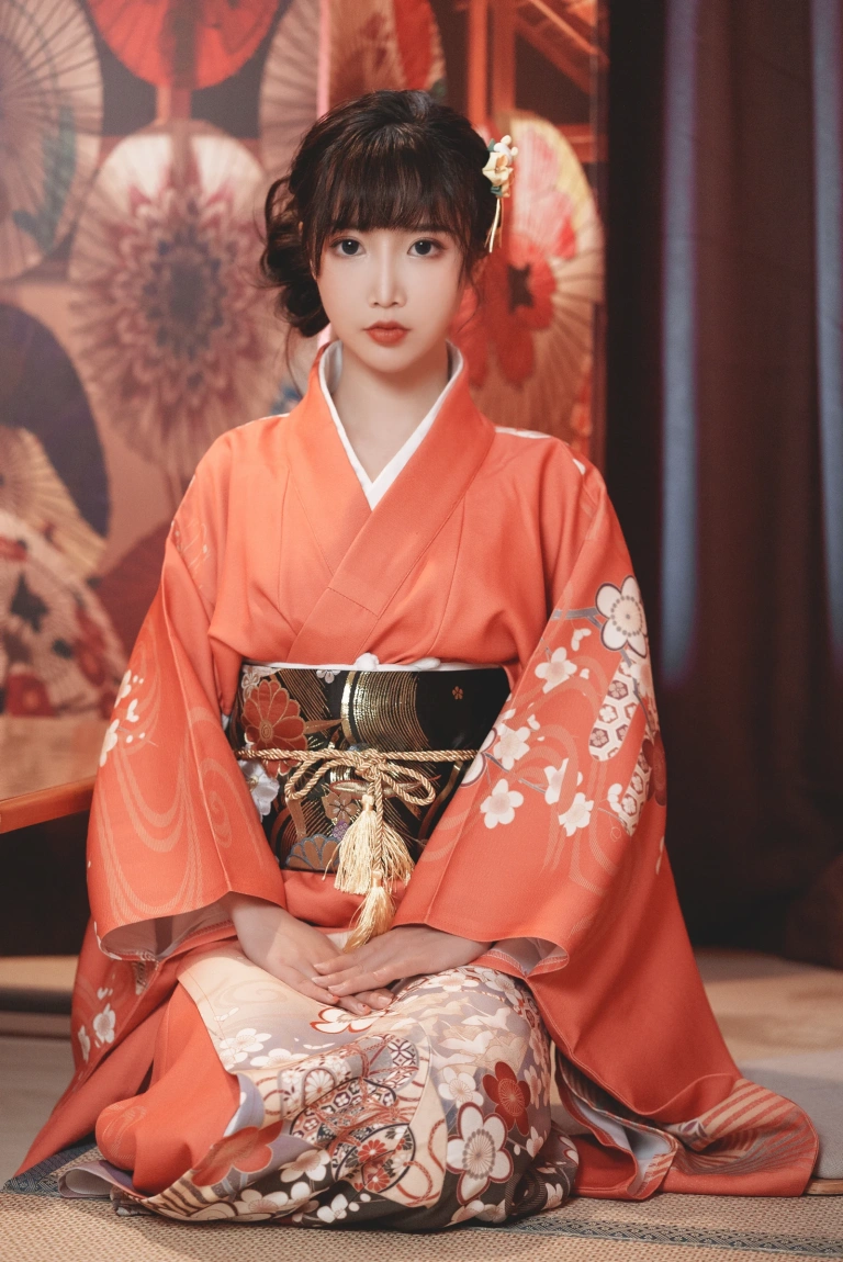 面饼仙儿《饼子和服内景》主题写真：37张全套美图