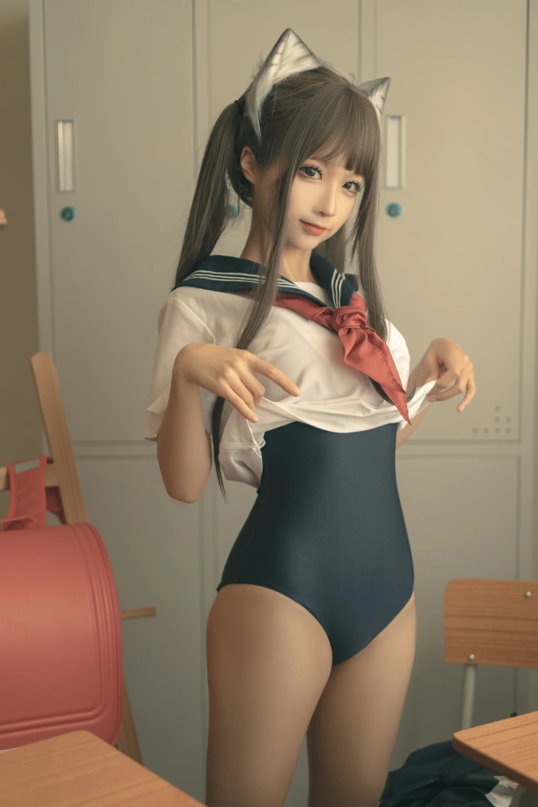 蠢沫沫《放学后》主题写真：130张全套美图