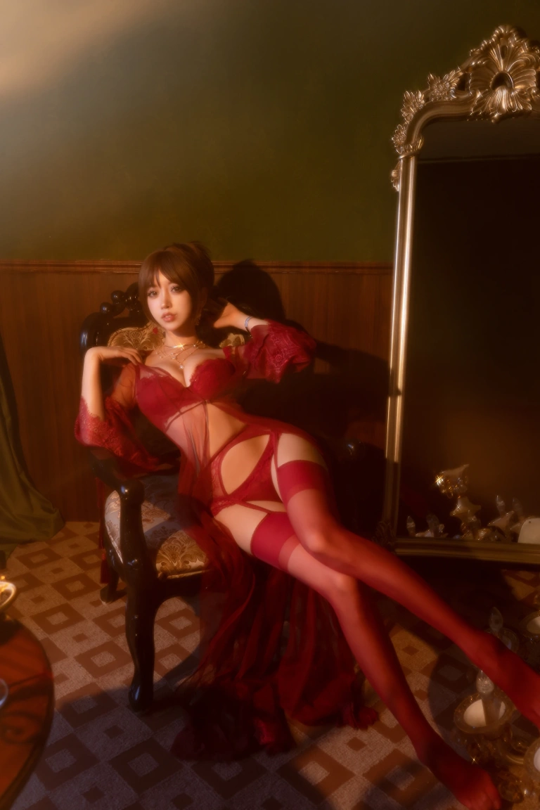 过期米线线喵《温柔小妈》主题写真：51张全套美图