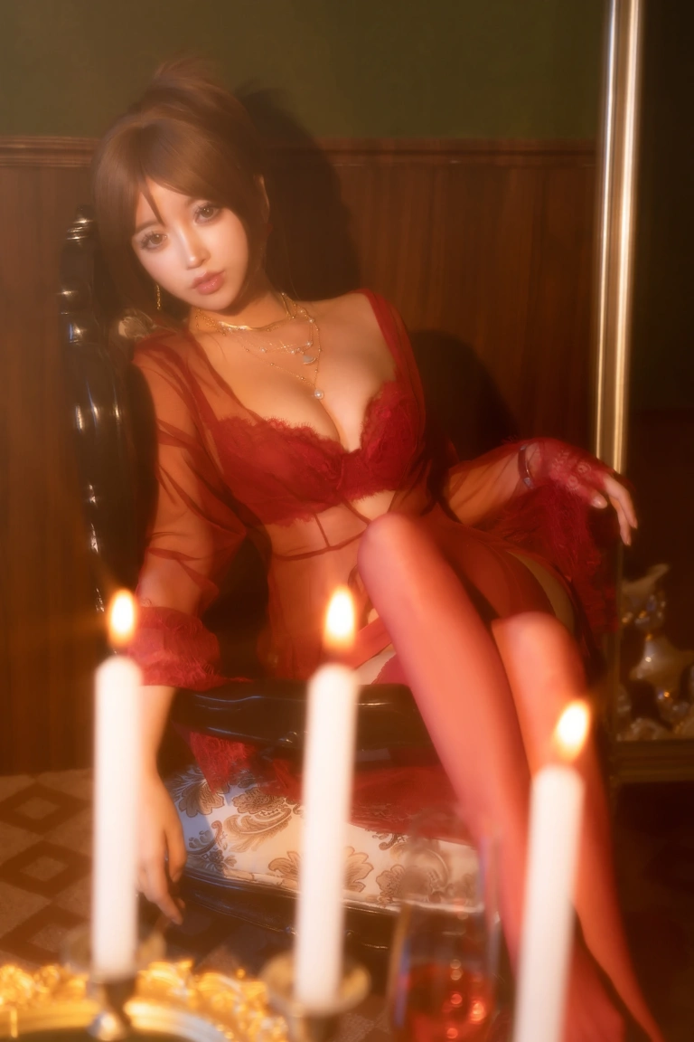 过期米线线喵《温柔小妈》主题写真：51张全套美图