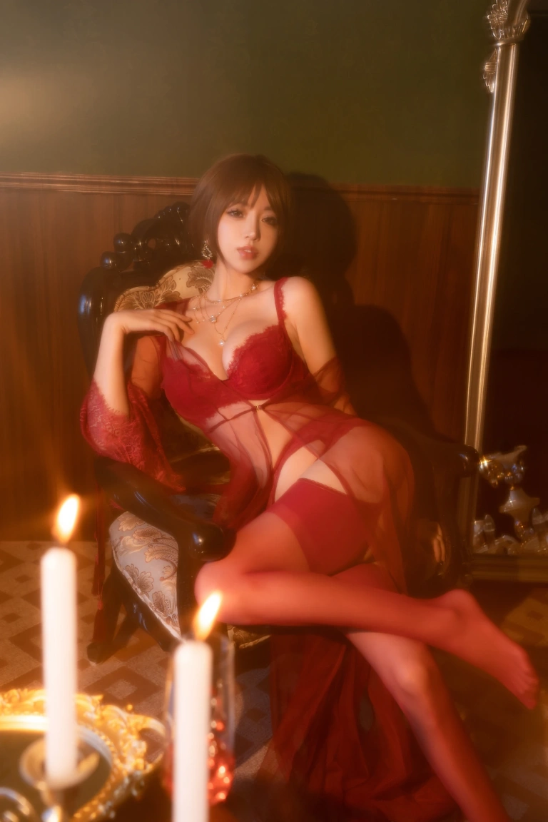 过期米线线喵《温柔小妈》主题写真：51张全套美图
