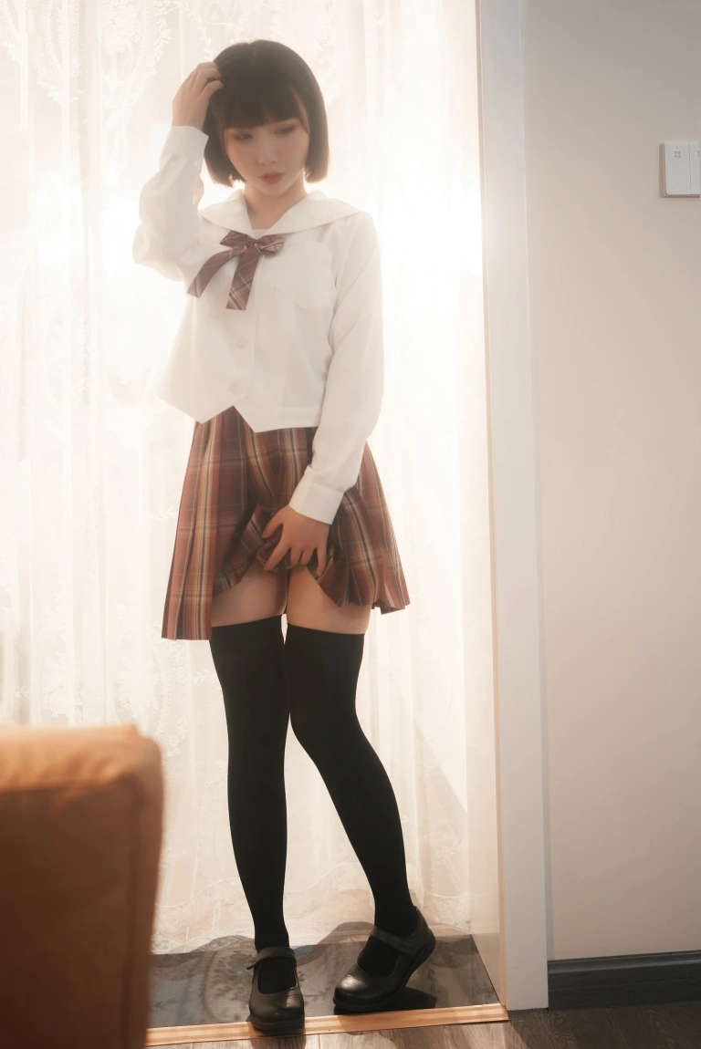 面饼仙儿《JKSE》主题写真：38张全套美图