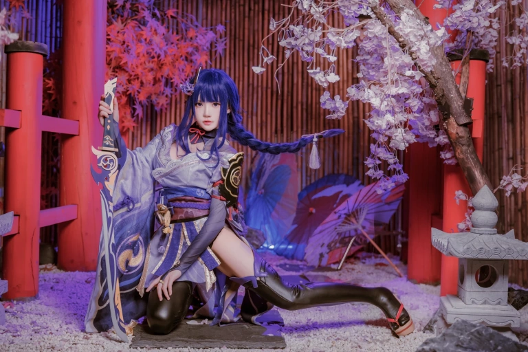 桜桃喵《雷电将军+花絮视频》主题写真：51张全套美图，含1个视频