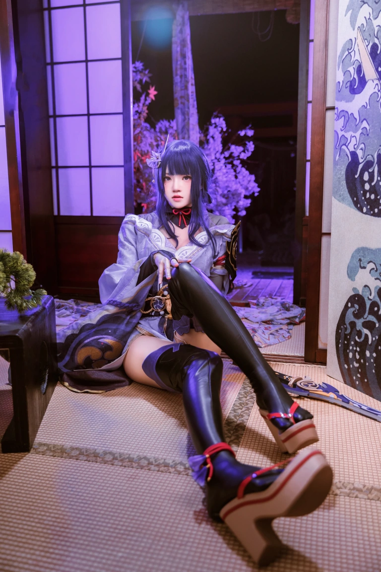 桜桃喵《雷电将军+花絮视频》主题写真：51张全套美图，含1个视频